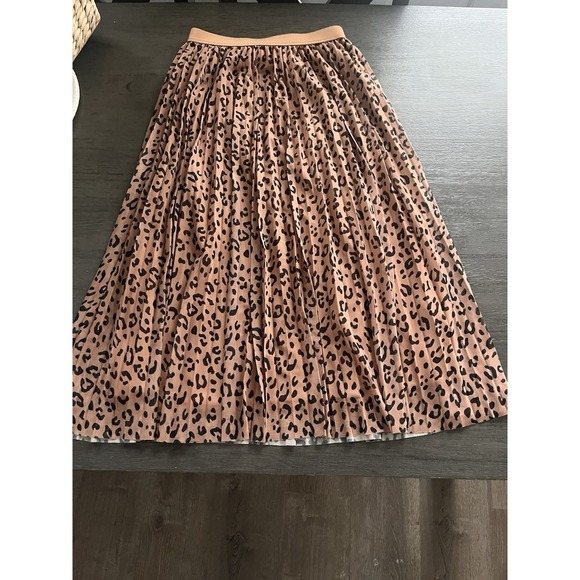 Animal Prints MIDI Skirt Size Small Sincerely Jules Elastic Waist Pull On Boho - Picture 3 of 6
